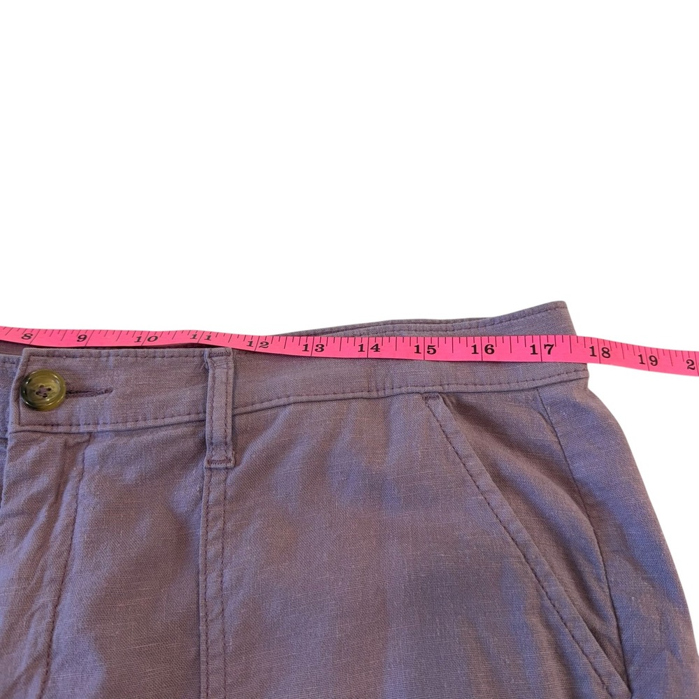 Lila Ryan Women's Martina Purple Linen Blend Trousers Size‎ 14 - Picture 6 of 10